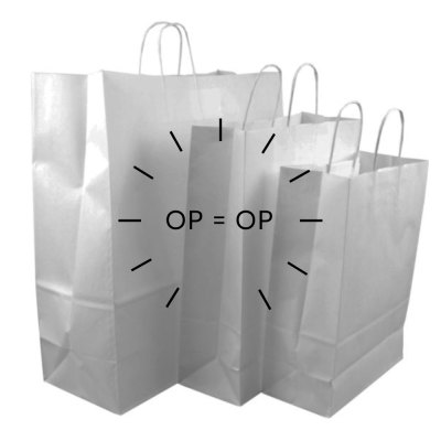 Papieren Draagtas wit gedraaid koord diverse maten